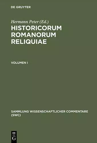 Historicorum Romanorum Reliqu CB cover