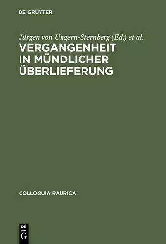 Vergangenheit in mündlicher Überlieferung cover