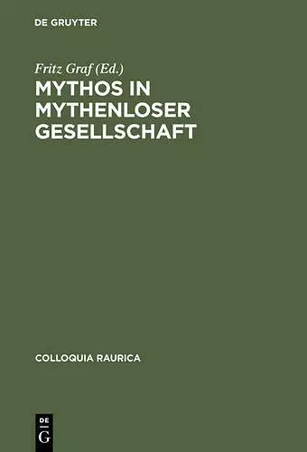 Mythos in mythenloser Gesellschaft cover