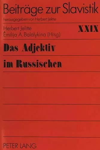 Das Adjektiv Im Russischen cover