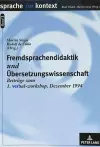 Fremdsprachendidaktik Und Uebersetzungswissenschaft cover