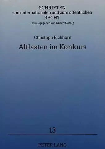 Altlasten Im Konkurs cover