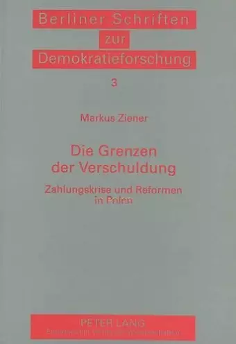 Die Grenzen Der Verschuldung cover