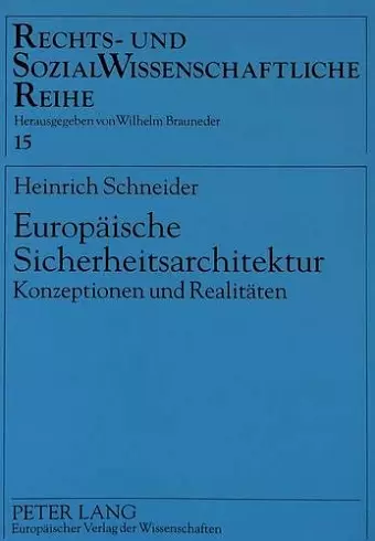 Europaeische Sicherheitsarchitektur cover