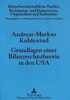 Grundlagen Einer Bilanzrechtstheorie in Den USA cover