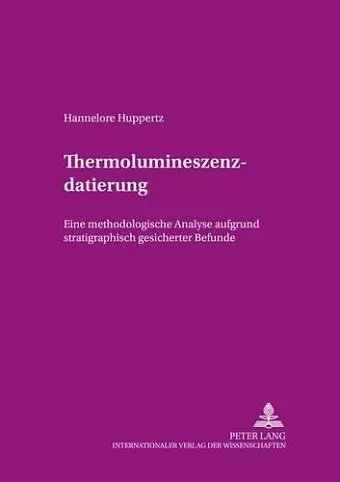 Thermolumineszenzdatierung cover