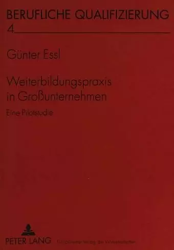 Weiterbildungspraxis in Großunternehmen cover