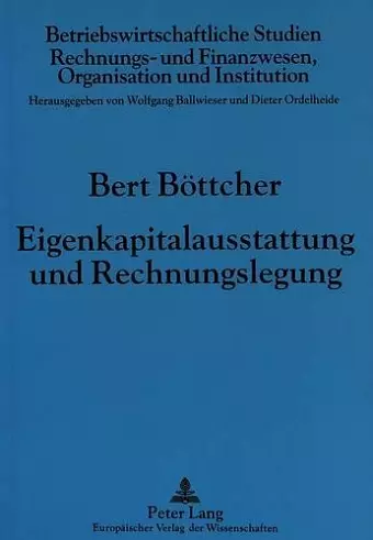 Eigenkapitalausstattung Und Rechnungslegung cover