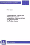 Die Problematik Mangelnder Preistransparenz Im Bargeldlosen Zahlungsverkehr Und Moeglichkeiten Der Problemloesung cover