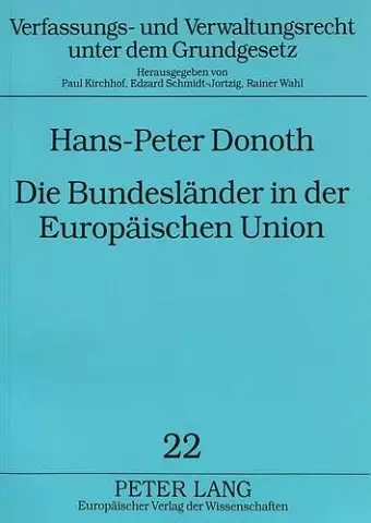 Die Bundeslaender in Der Europaeischen Union cover