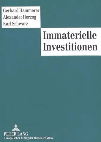 Immaterielle Investitionen cover