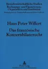 Das Franzoesische Konzernbilanzrecht cover