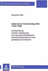 Italienische Sicherheitspolitik 1949-1988 cover