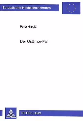 Der Osttimor-Fall cover