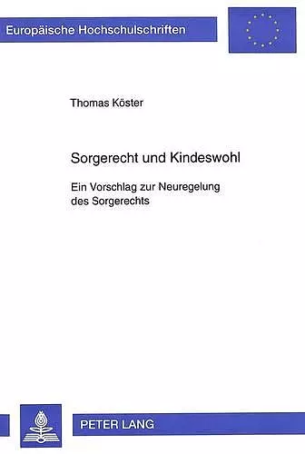Sorgerecht Und Kindeswohl cover