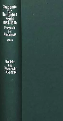 Ausschuß Fuer Das Recht Des Handelsstandes Und Der Handelsgeschaefte (1937-1942) cover