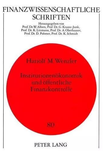 Institutionenoekonomik Und Oeffentliche Finanzkontrolle cover