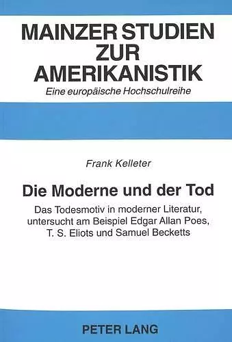 Die Moderne Und Der Tod cover