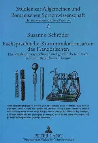 Fachsprachliche Kommunikationsarten Des Franzoesischen cover