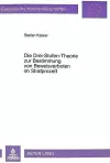 Die Drei-Stufen-Theorie Zur Bestimmung Von Beweisverboten Im Strafprozeß cover