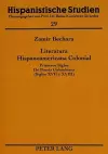 Literatura Hispanoamericana Colonial cover