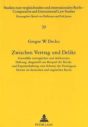 Zwischen Vertrag Und Delikt cover