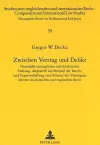 Zwischen Vertrag Und Delikt cover