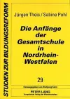 Die Anfaenge Der Gesamtschule in Nordrhein-Westfalen cover