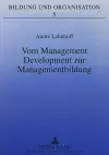 Vom Management Development Zur Managementbildung cover