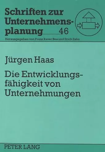 Die Entwicklungsfaehigkeit Von Unternehmungen cover