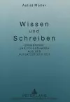 Wissen Und Schreiben cover