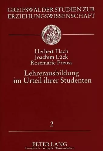 Lehrerausbildung Im Urteil Ihrer Studenten cover