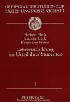 Lehrerausbildung Im Urteil Ihrer Studenten cover