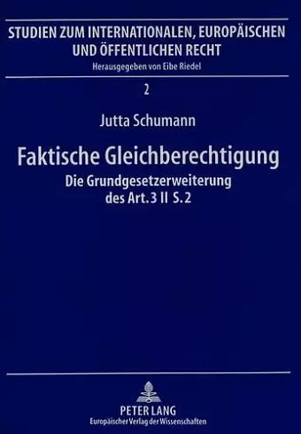 Faktische Gleichberechtigung cover