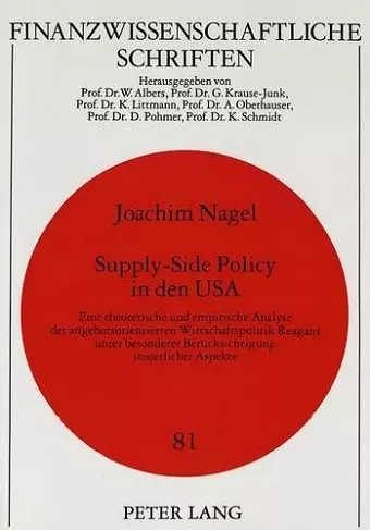 Supply-Side Policy in Den USA cover