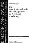 Das Venezianische Druck- Und Verlagswesen Im Zeitalter Der Aufklaerung cover