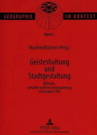 Geisteshaltung Und Stadtgestaltung cover