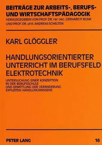Handlungsorientierter Unterricht Im Berufsfeld Elektrotechnik cover