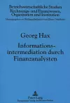 Informationsintermediation Durch Finanzanalysten cover