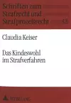 Das Kindeswohl Im Strafverfahren cover