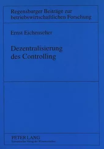 Dezentralisierung Des Controlling cover