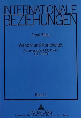 Wandel Und Kontinuitaet cover
