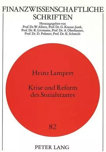 Krise Und Reform Des Sozialstaates cover