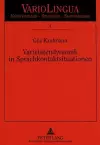 Varietaetendynamik in Sprachkontaktsituationen cover