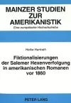 Fiktionalisierungen Der Salemer Hexenverfolgung in Amerikanischen Romanen VOR 1860 cover