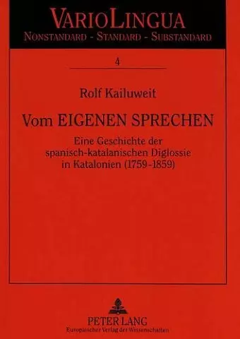 Vom Eigenen Sprechen cover