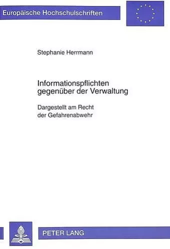 Informationspflichten Gegenueber Der Verwaltung cover