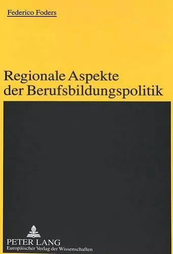Regionale Aspekte Der Berufsbildungspolitik cover