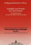 Stabilitaet Und Wandel Im Unternehmen cover