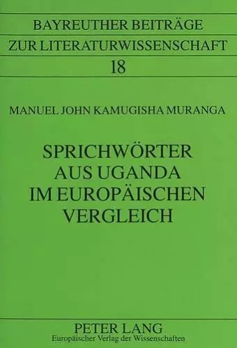 Sprichwoerter Aus Uganda Im Europaeischen Vergleich cover